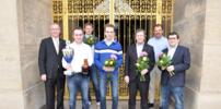 Dirk Jordan (links) mit der OSG Baden Baden: Patrick Bittner, Jan Gustafsson, Georg Meier, Arkadij Naiditsch und Sergej Movsesjan