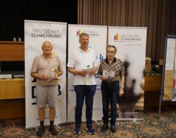 Deutsche Nestorenmeisterschaft: Reinhard Zunker (2.), Christian Clemens (1.), Boris Chanukow (3.)