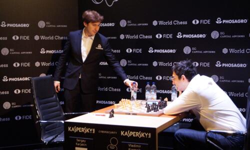 Sergej Karjakin und Wladimir Kramnik