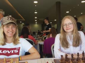 U18-Mädchen 1. Mannschaft: Luisa Bashylina und Antonia Ziegenfuß