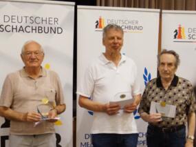 Deutsche Nestorenmeisterschaft: Reinhard Zunker (2.), Christian Clemens (1.), Boris Chanukow (3.)
