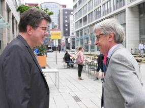 GM Klaus Bischoff und Rainer Nitsche, Beigeordneter der Stadt Magdeburg