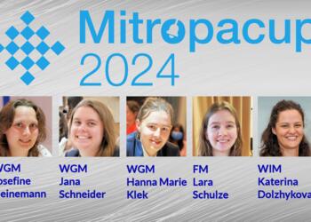 Nominierte Frauen für den Mitropa-Cup 2024: Josefine Heinemann, Jana Schneider, Hanna Marie Klek, Lara Schulze und Kateryna Dolschykowa