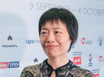 Exweltmeisterin Xie Jun (China) war Gast des Weltcups