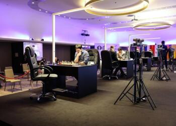 FIDE-Grand-Prix in Belgrad, vorn Maxime Vachier-Lagrave