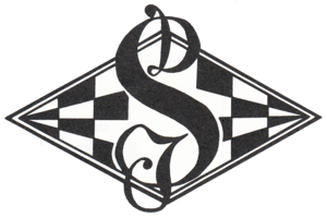 Das alte bis mindestens 2001 gültige DSJ-Logo in schwarz-weiß