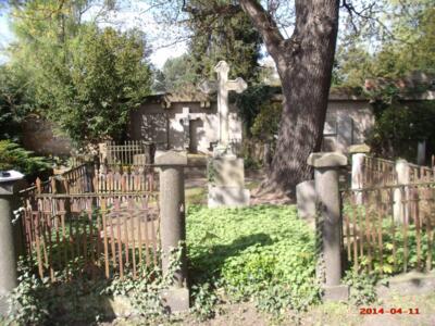 Die Grabstätte von Conrad Woldemar Graf Vitzthum von Eckstädt auf dem Trinitatisfriedhof in Dresden