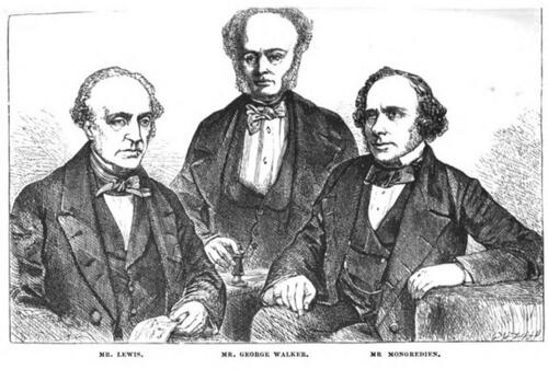 Lewis, Walker, Mongredien. Drei Schachbekannte Poperts.