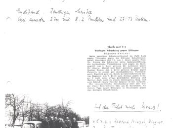 1952: Tübinger Sieg gegen Eßlingen