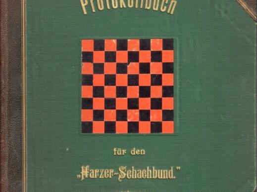 Protokollbuch des Harzer Schachbundes (1901-1939), Nr. 2, 1901, Buchdeckel