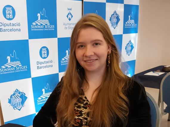 Lara Schulze beim Sunway-Sitges-International-Chess-Festival 2022