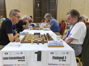 Rainer Knaak (Lasker-Schachstiftung) gegen Heikki Westerinen (Finnland)