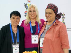3 auf einen Streich: Nona Gaprindaschwili (Weltmeisterin 1962-78), Susan Polgar (1996-99) und Maja Tschiburdanidse (1978-91)