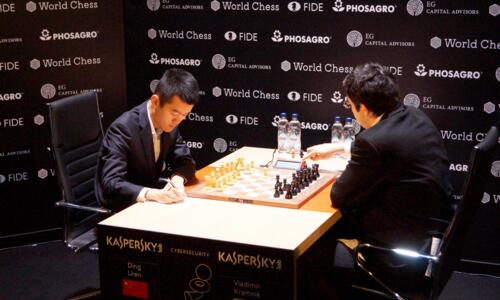 Liren Ding gegen Wladimir Kramnik