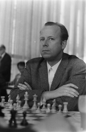 Wolfgang Uhlmann am 22. Juli 1970 beim IBM-Turnier in der Niederlande