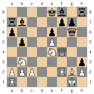 Meier - Cheparinov nach 24. ... Lc8-b7
