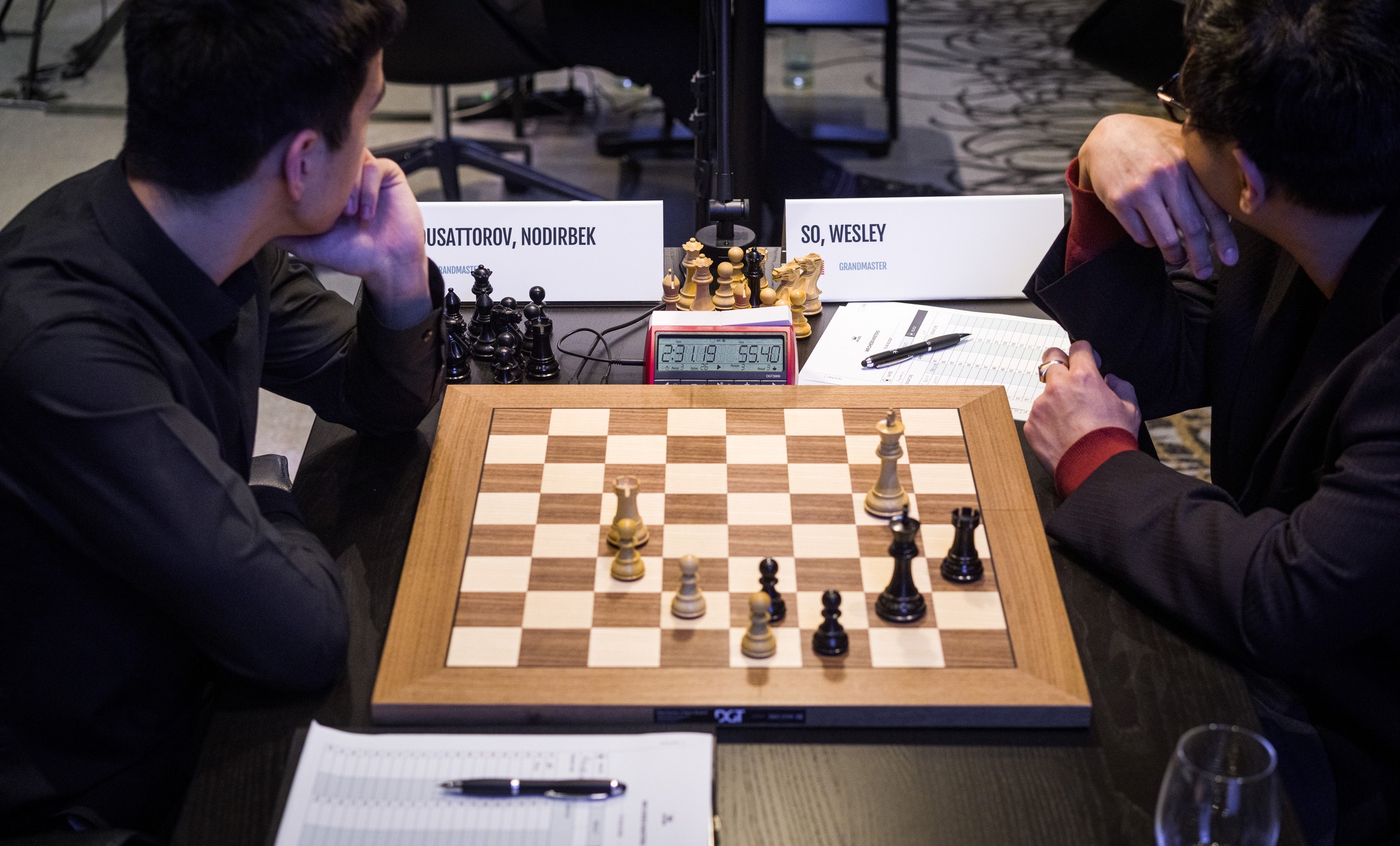 21 02 2023, Chess, WR Chess Masters in Düsseldorf, Germany Grandmaster  Vincent Keymer