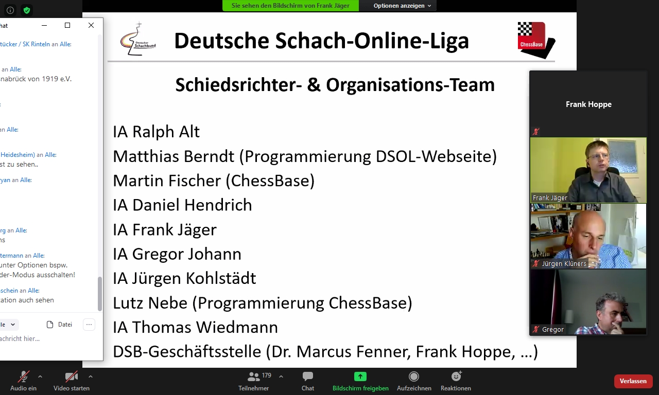 Deutsche Schach-Online-Liga startet in 8 Ligen mit 246 Mannschaften! - Deutscher Schachbund