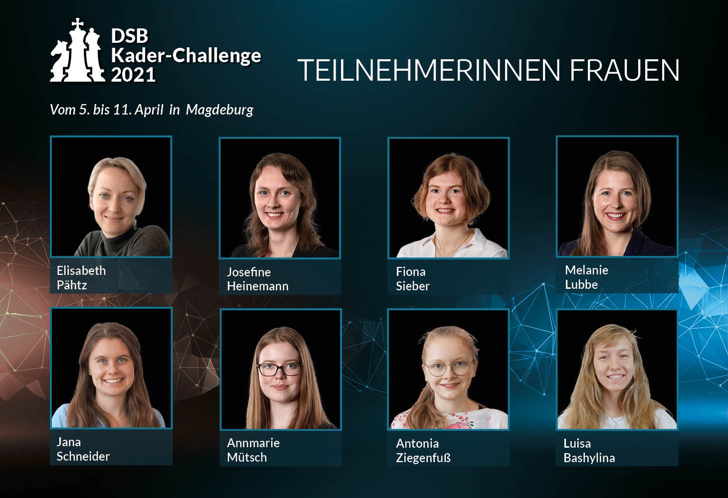 Kader-Challenge: Teilnehmerfeld der Frauen | Frederik Svane für Keymer bei den Männern