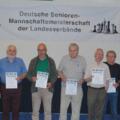 Meisterteam Berlin: IM Dr. Manfred Glienke, FM Peter Rahls, Seniorenreferent Werner Wiesner, FM Klaus Lehmann, Norbert Sprotte